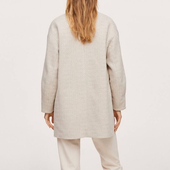 NWT - Mango Women’s Double Breasted Wool Blended Coat - Size M - Picture 4 of 15